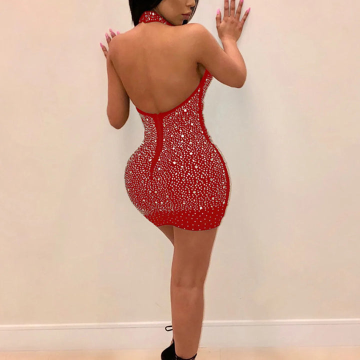 VESTIDO HALTER ELEGANTE PARA FESTA