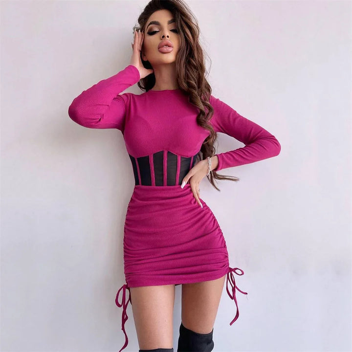 VESTIDO BODYCON DE MALHA SEXY E MODERNO