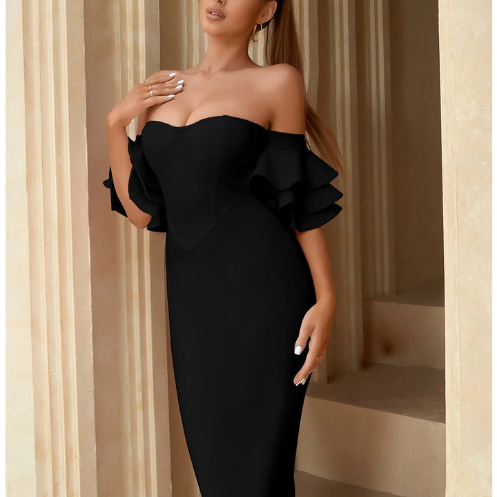 VESTIDO BODYCON ADYCE OFF OMBRO