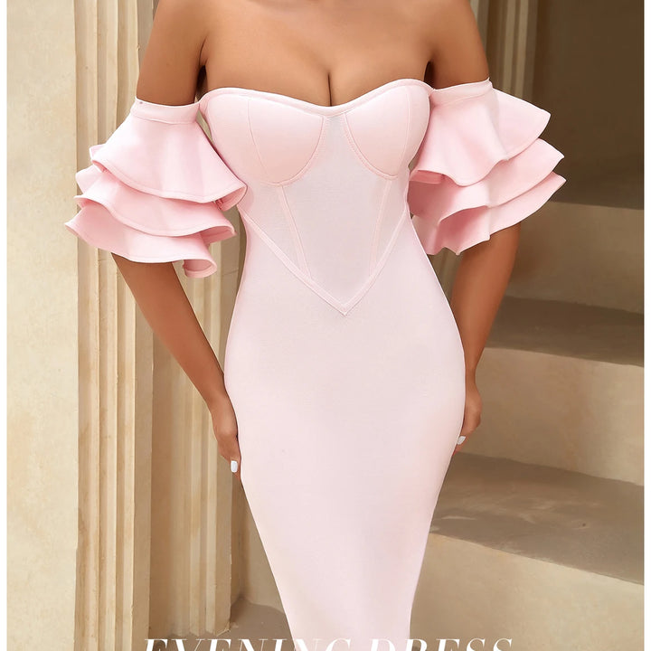 VESTIDO BODYCON ADYCE OFF OMBRO