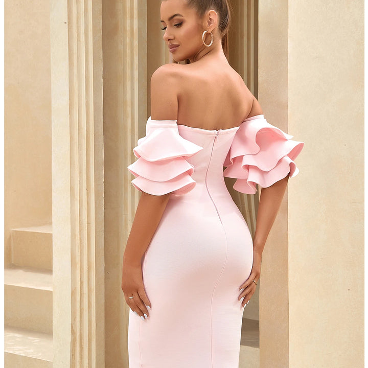 VESTIDO BODYCON ADYCE OFF OMBRO