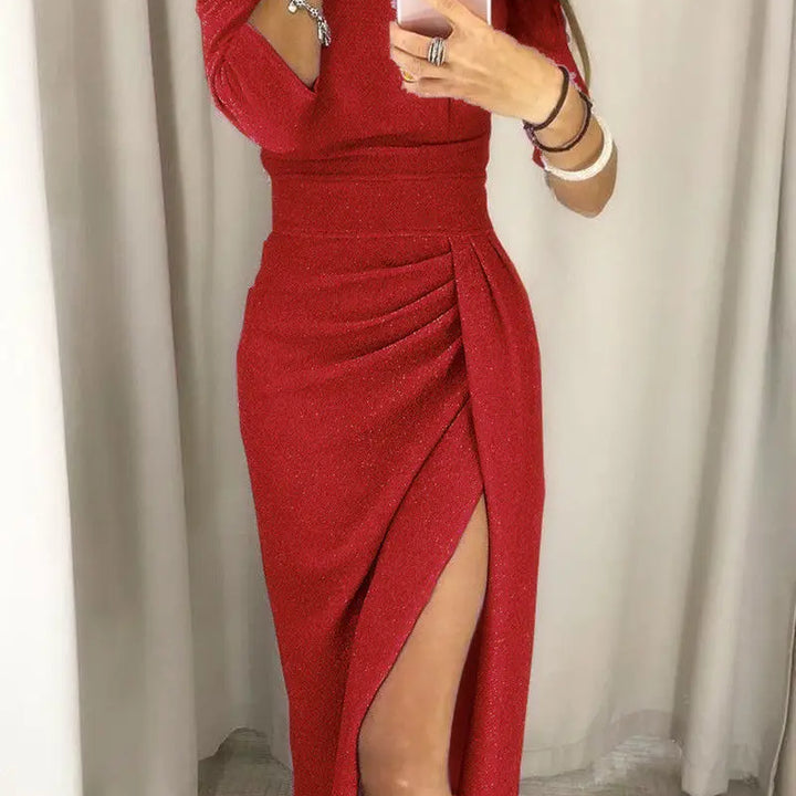 VESTIDO BODYCON DE MANGA LONGA HIRIGIN SEM OMBROS