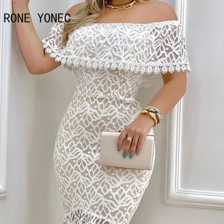 VESTIDO  SOLIDO COM OMBROS DE FORA
