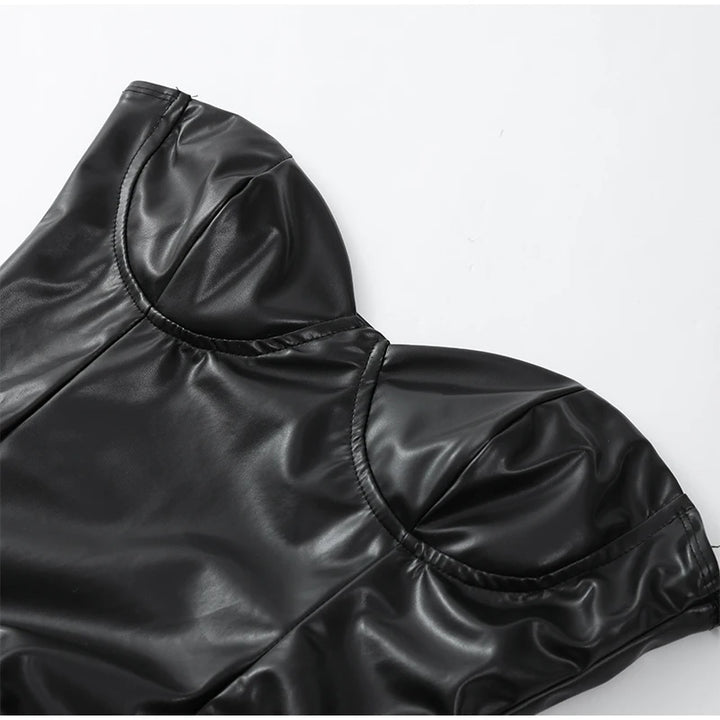 VESTIDO LONGO SEM ALÇA DE COURO