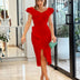 VESTIDO ELEGANTE DE FESTA,SEM MANGAS E COM BABADOS