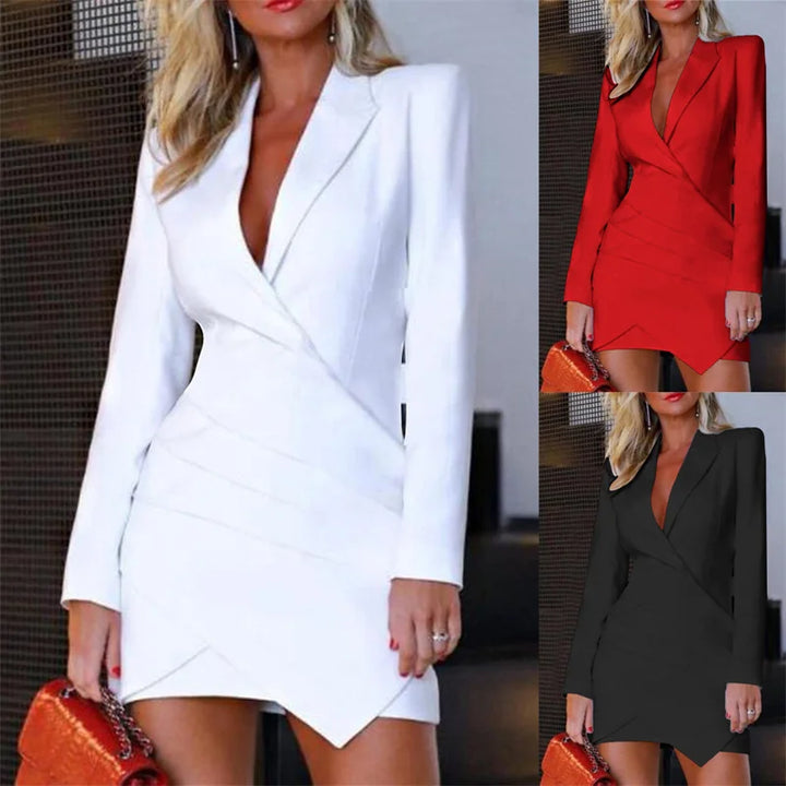 VESTIDO EM BLAZER ELEGANTE,ESTILO CASUAL