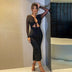 VESTIDO MAXI OCO COM LANTEJOULAS