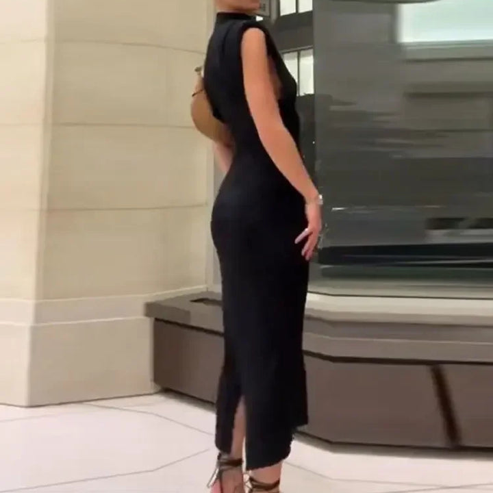 VESTIDO BODYCON COM ALMOFADAS DE OMBRO