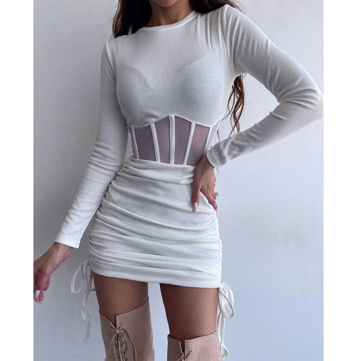 VESTIDO BODYCON DE MALHA SEXY E MODERNO