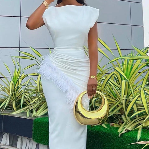 VESTIDO LONGO BRANCO PARA FESTAS