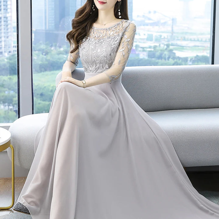 VESTIDO DE NOIVA EM CHIFFON BRANCO