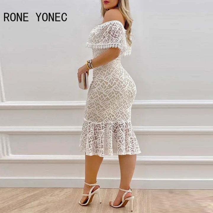 VESTIDO  SOLIDO COM OMBROS DE FORA