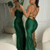 VESTIDO MAXI DE CETIM ,ELEGANTE PARA VERÕES
